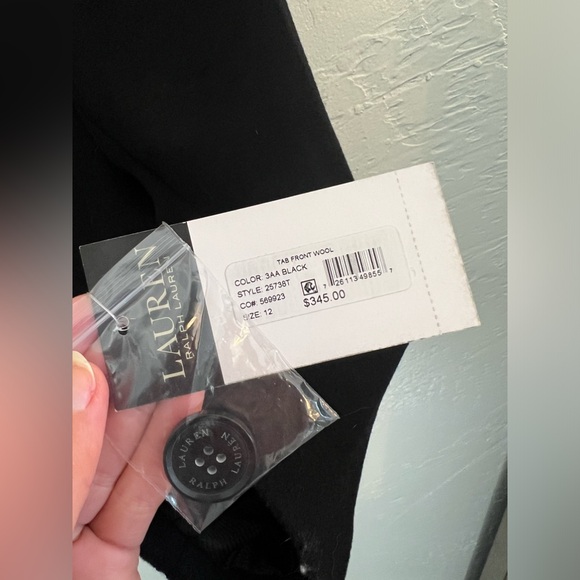 Lauren Ralph Lauren Tab Front Wool Coat - Picture 3 of 5